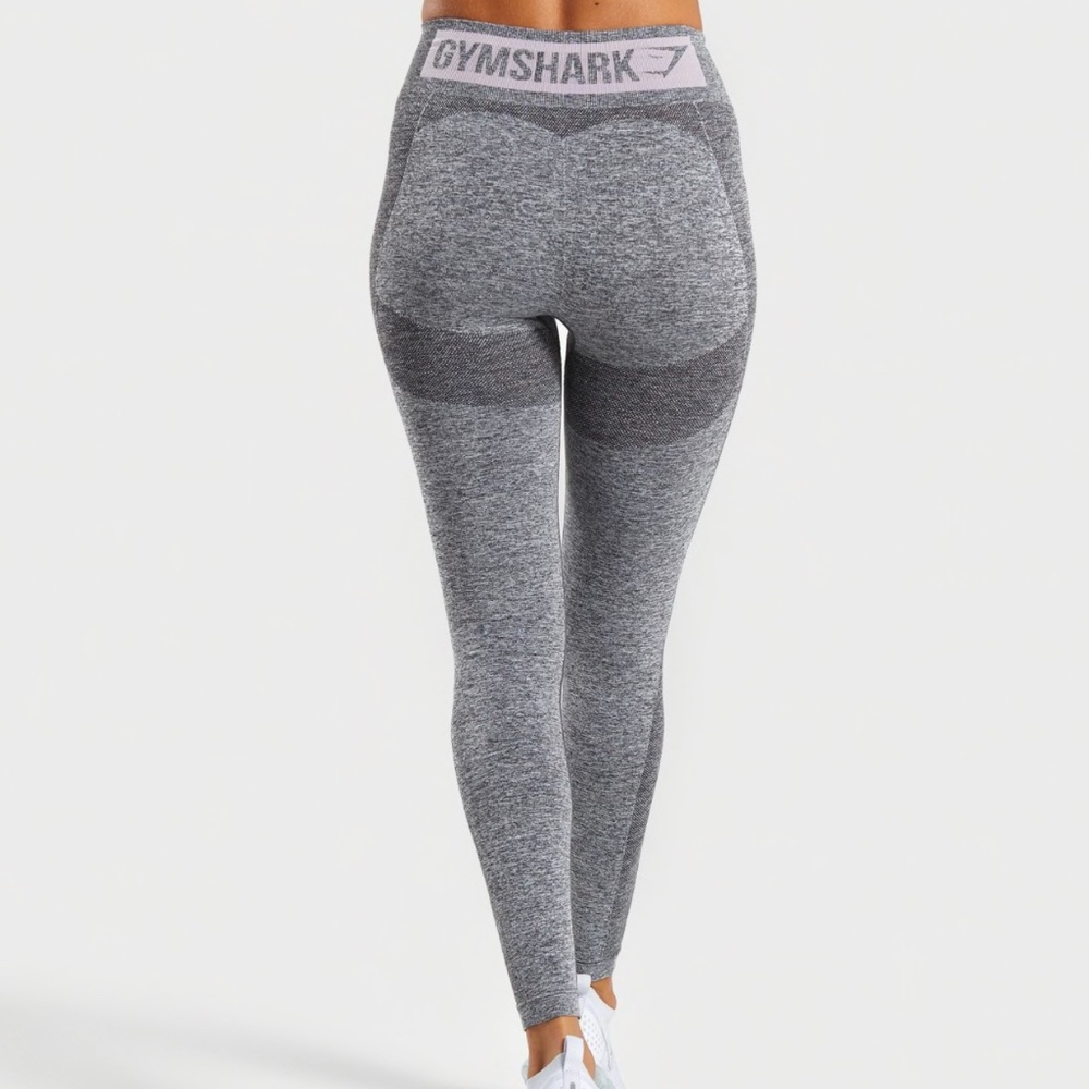 Gymshark flex high waisted leggings grey/pink